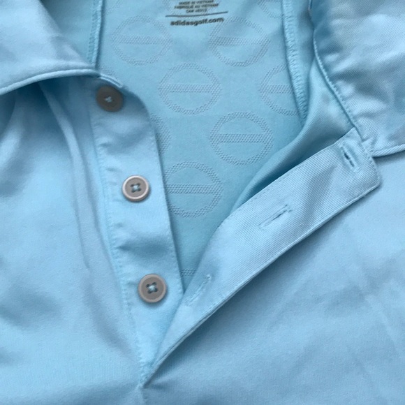 Adidas Men’s Light Blue Golf Polo - Picture 3 of 8